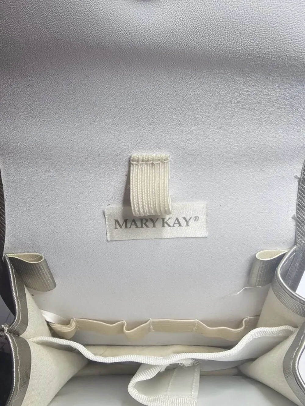 Vintage Mary Kay Champagne Gold Miniture Lipstick Makeup Pouch 4.5x5